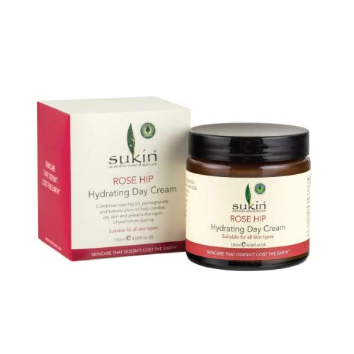 Sukin mg creme de dia hidratante com óleo de rosahip 120ml -Uma mistura rica em ricos de rosa, romã e kakadu