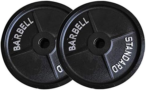 1 par Placa de peso de ferro puro de barra olímpica, pesos profissionais em levantamento de peso, exercício