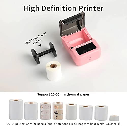 N/A Impressora térmica Printina de mão Handheld Printer Suporte