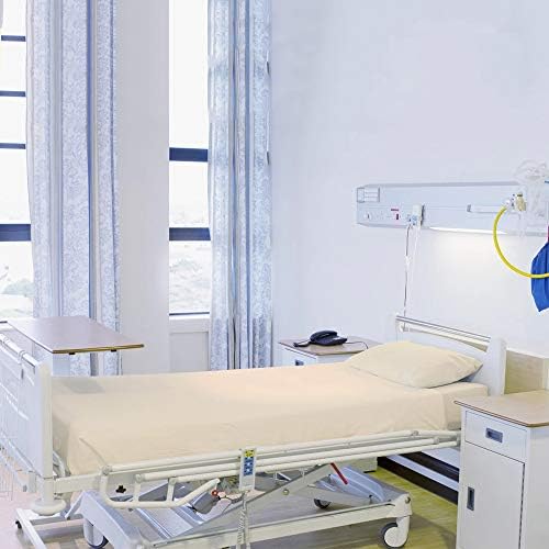 Symphony 3 PC Set Microfiber Hospital Bed Sheets Standing Standard para cama de hospital - folhas ajustadas para mesa de massagem, casa, itens essenciais de Air Bnb, Decorações de dormitório - Drop de 10 polegadas