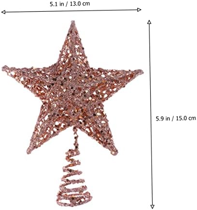 ABAODAM 2PCS Árvore de Natal Top Star Bethlehem Estrela Ornamento Estrela Pingente Natividade Ornamentos