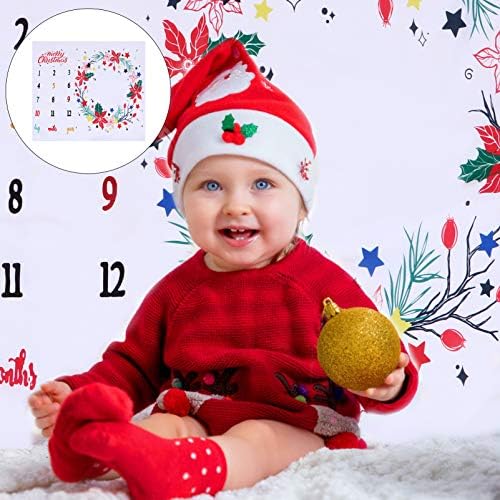 Bestoyard baby mensal marco cobertor de Natal Gráfico de crescimento do bebê Centro de fotografia com fotografia