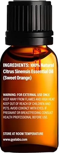 Óleo de baía orgânica essencial para cabelos e óleo essencial de laranja para conjunto de difusores