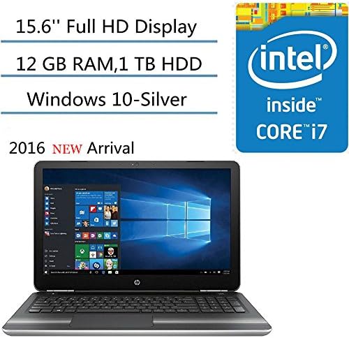 Notebook Computador HP Pavilion 15.6 PC para laptop de alto desempenho, Intel Core i7-6500U 2,5 GHz,