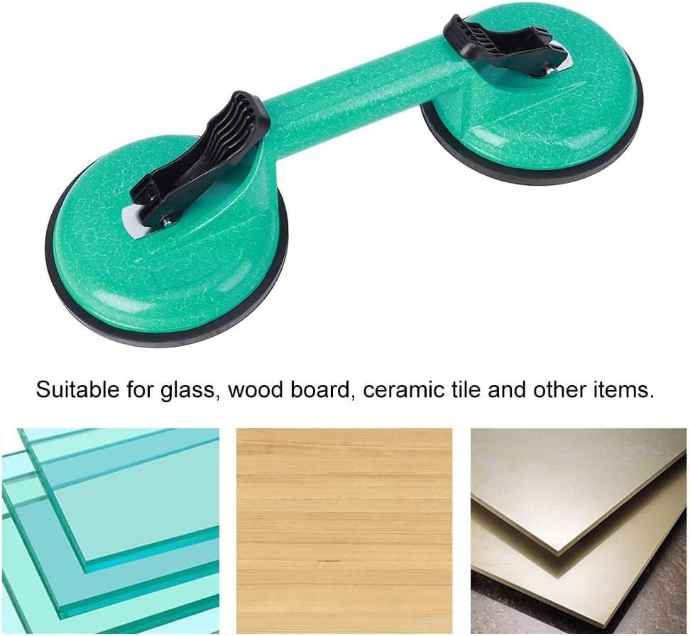 Reparo de sucção Tool Tool Sucker Copo de vidro, levantador de vidro verde, liga de alumínio + ferramenta de