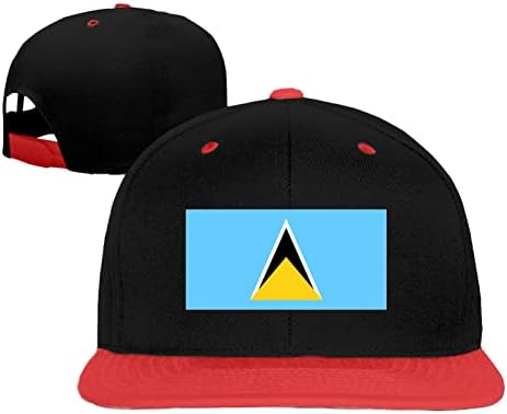 Bandeira de Saint Lucia Hip Hop Cap Bicycle Cap Boys Girls Snapback Hat Hat Baseball Hats