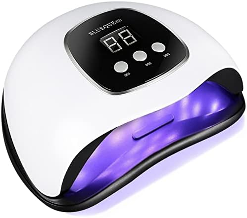 BigBear UV Luz para unhas, luz de unhas LED de 48W para esmalte em gel, secador de unhas rápido com sensor automático,