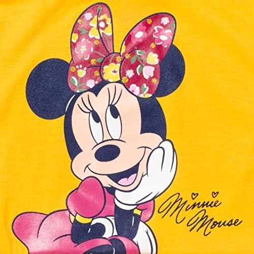 T-shirt da Disney Minnie Mouse e thort de thorts francês conjunto de roupas infantis para garoto grande
