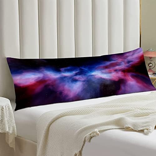 Utf4c estrelas capa de travesseiro corporal de nebulosa algodão 20 x 54 adultos macios com travesseiro de travesseiro