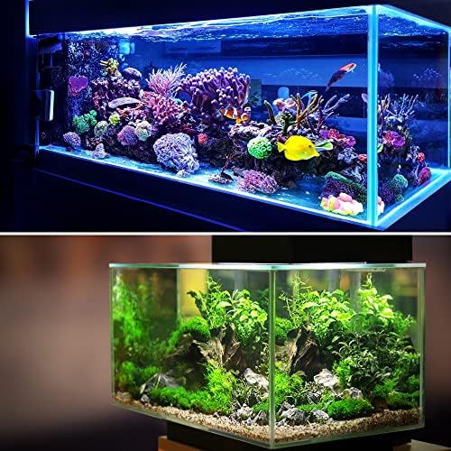 Vocoste 1 PCS Decorações de aquário de tanques de peixes Plantas artificiais, plantas de água artificial de plástico