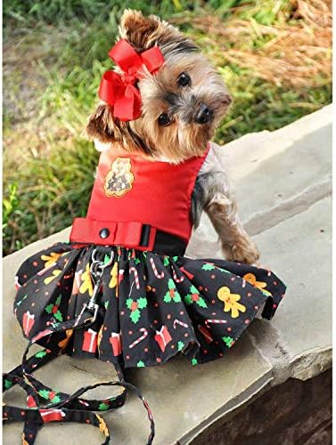 Vestido de arnês de cão de férias americano - gengibre