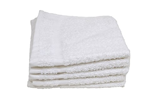 Hotel Basics Ax03100 Wash Ploth 1,00 lb, poli-cotton, 12 x 12, branco, pacote de 12