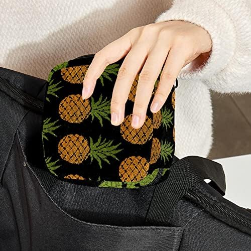 Bolsa de época para meninas adolescentes abacaxi saco de armazenamento de guardana