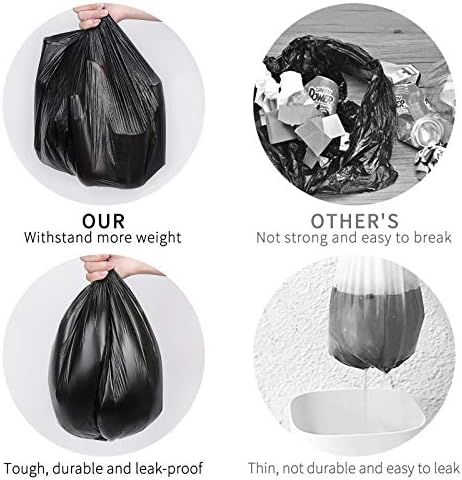 Sacos de lixo colacoo, sacos de lixo de 4 galões, sacos de resíduos grossos extra para banheiro, cozinha,