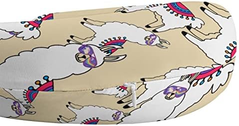 Engraçado Llama Alpaca Travelado Piano de Memória de Feira Espumada Costura de Voo Sleeping Suporte para ir para