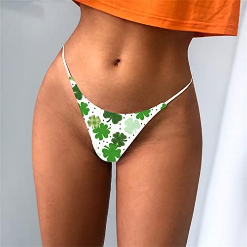 IIUS calcinha sexy do dia de S.Patrick para mulheres travessuras para sexo/reproduzir calcinha T-back de baixa