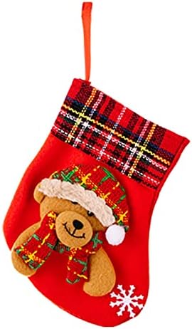 Guirlanda de poinsettias artificiais para o ar livre Big Sockings Candy Socks Decorações de Natal