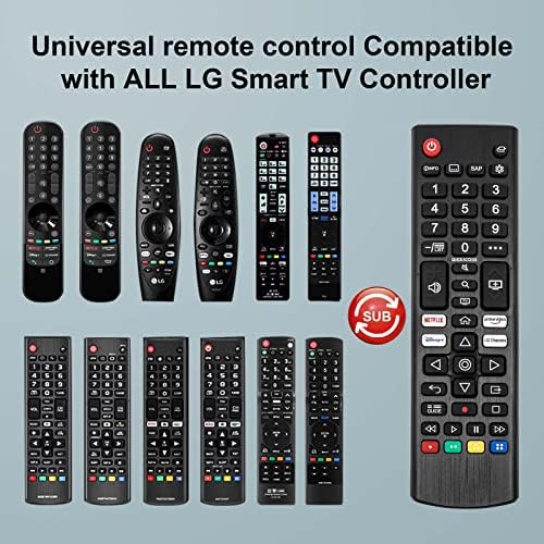 Substituição universal de controle remoto para LG-TV-Remote Compatível para LG UHD HDTV HDR LCD LED LED OLED WEBOS