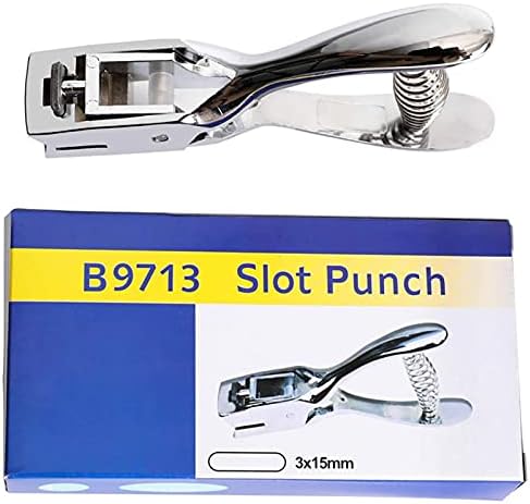 Slot Punch Badge Hole Punch Plier Ferramenta para PVC ID Hand Hold