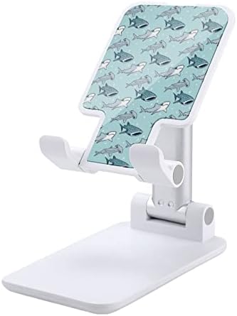 Tubarões engraçados do suporte celular dobrável do comprimido portátil Stand ajustável para acessórios
