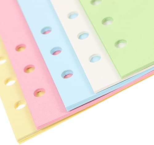 Villful 6 buracos de papel de folha solta diário de papel A5 papel fichário A6 Papel Binder 100