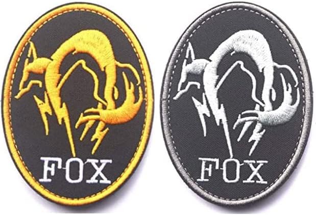 Metal Gear Solid Foxhound Fox Hound Tactical Brandband Patches Badges Moral Tactics Military Borderyer Patch