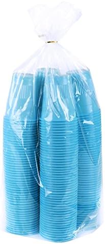 [Tashibox] 5 onças de copos de plástico descartáveis ​​- 200 contagem - azul -céu