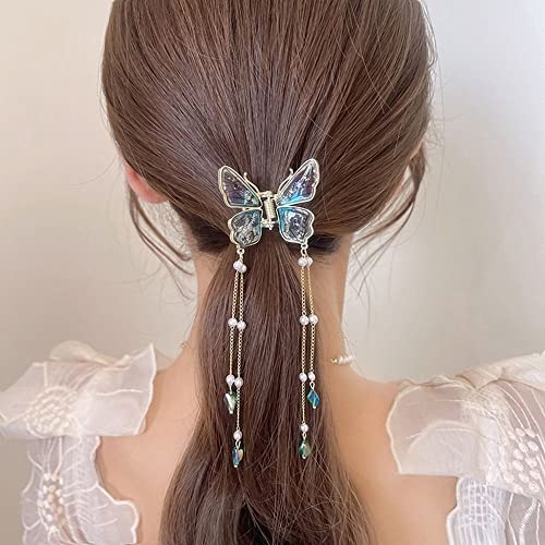 Bybycd Butterfly Hair Garra Clip de cabelos clipe de cabelos clipe de cabelos Cabel