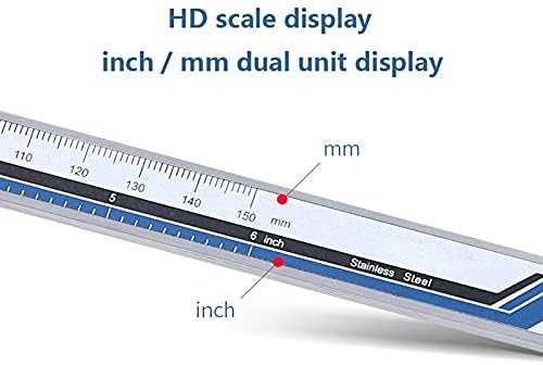 Slatiom Aço inoxidável pinça digital de metal Pacomômetro de pacilômetro eletrônico de alta precisão Ferramenta