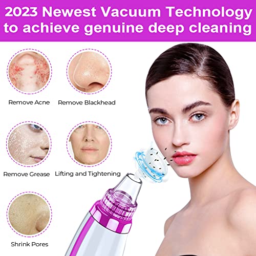 2023 mais recente vácuo de poro de removedor de cravo, limpador de poros faciais atualizado,