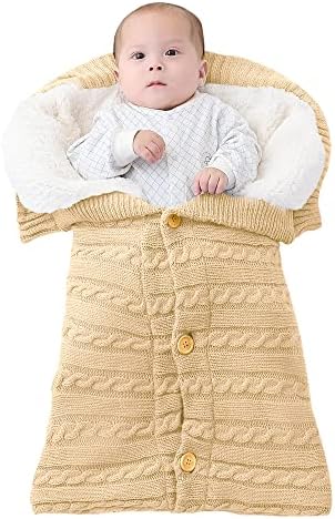 Lilbestie Baby Dormment Bag, cobertores de pinça, carrinho de malha envolve 2,5 Tog Warm Fleece