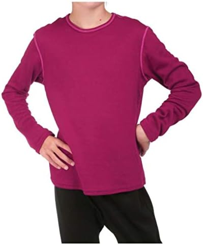 Hot Chillys Youth Bi-Ply Crewneck Midweight Relaxed Fit Base Base