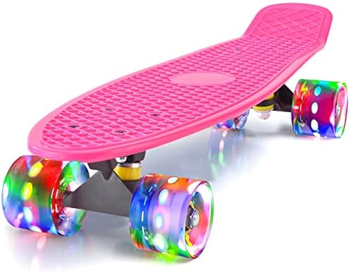 Skate de cruzeiro para crianças de 6 a 12 anos de skate completado para jovens garotas para meninas para meninas,