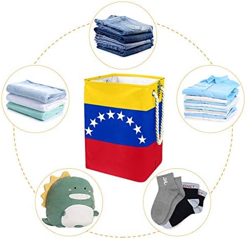 Bandeira inadequada da Venezuela Grande Lavanderia cesto de lavanderia cesta de armazenamento