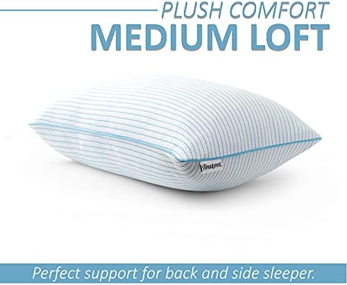 Travesseiro de cama de beautyrest com tecnologia fria de tecnologia - preenchimento premium de espuma