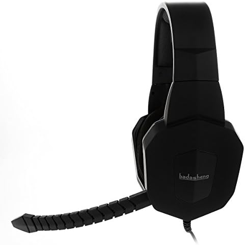 Fone de ouvido USB com fio premium de Badasheng para PC/Xbox 360/Xbox One/PS4/PS3/Mac/, 3,5 mm para smartphone,