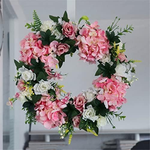 Zhyh Hydrangea Gardenia decoração de decoração de guirlanda de férias decoração de portas de casamento