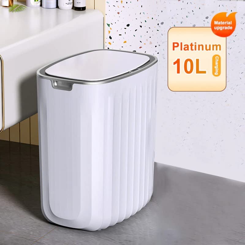 Lata de lixo para cozinha, lixo de lixo de lixo inteligente Lixo do banheiro do banheiro pode indução