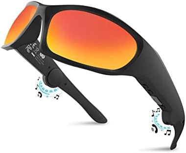 Óculos de sol de áudio Bluetooth com fones de ouvido abertos de óculos bluetooth para homens Mulheres