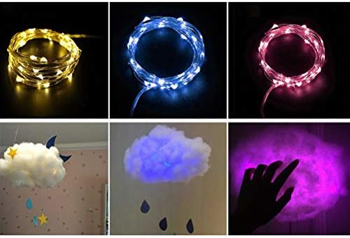 Mobestech DIY Cotton Cloud Light, Creative Handmade Cloud Lamp Clouds Flutuating Night Light for
