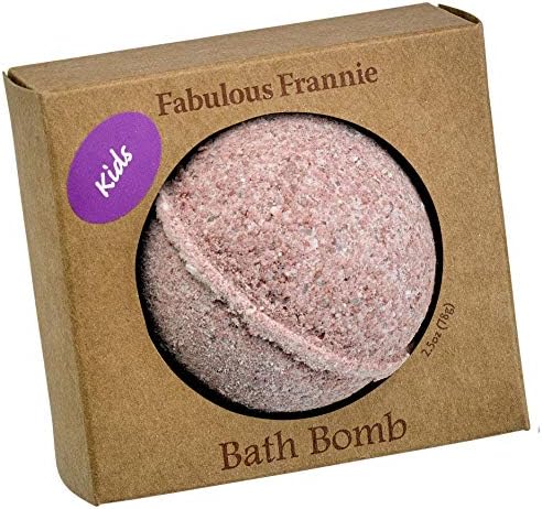 Fabulous Frannie Kid's Peace and Calm Natural e Bath Bomb, rico em óleo essencial, sal, óleo de coco, avelã