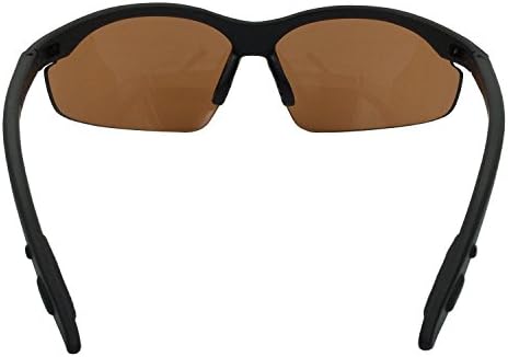2 pares de segurança de segurança bifocal com óculos de sol com canto de leitura - braços de borracha