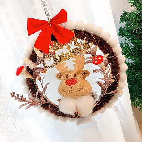 Handmade Diy Creative Christmas Pinging com Wreath Wreath Family Janela de Natal Decorações de Natal Bolsa