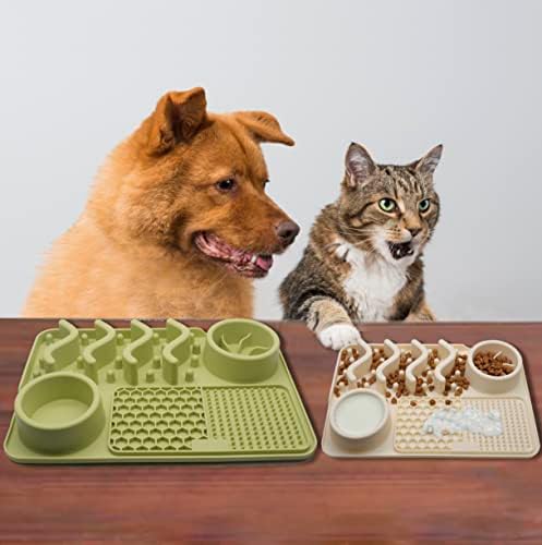 Ohmopie tapete de alimentação lenta para cães 16''x11 '' tamanho grande anti-deslizamento Lick tape