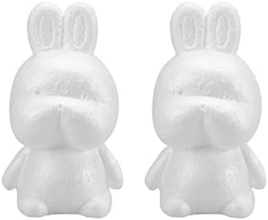 PretyZoom 2pcs Páscoa Rabbit Rabbit Shapes Decoration Bunny Toy para Projetos de Modelagem de Crafting de