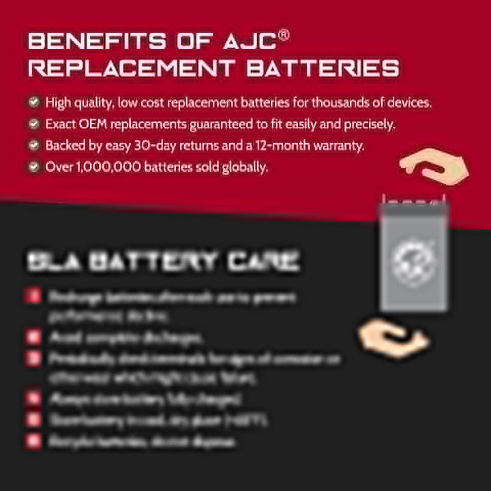 AJC Battery Compatível com Moderno Kids Mercedes Cla45 AMG com Bateria de brinquedos de 12V 12V