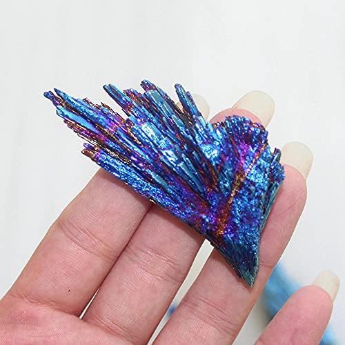 Cluster de cristal de titânio de arco -íris natural