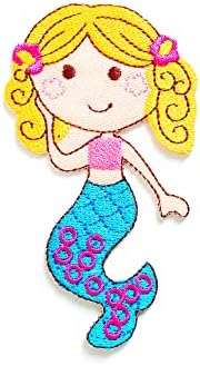 PL Pretty Little Mermaid in the Sea Ocean Fairy Tale fofo desenho animado costurar ferro em apliques
