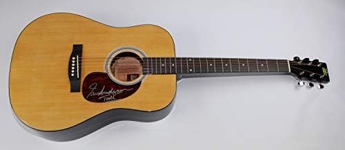 Jethro Tull Aqualung Ian Anderson assinou a madeira natural autografada em tamanho acústico em tamanho grande loa
