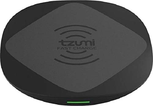 Tzumi HyperCharge de 10 watts Fast Charger Pad para iPhones, Androids compatíveis com QI e todos os